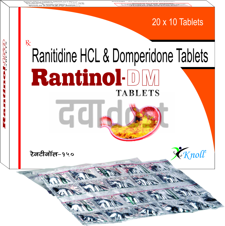 रान्टिनोल डीएम 10mg/150mg टैबलेट