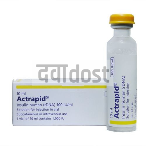 Actrapid 100IU/ml Solution for Injection 10ml