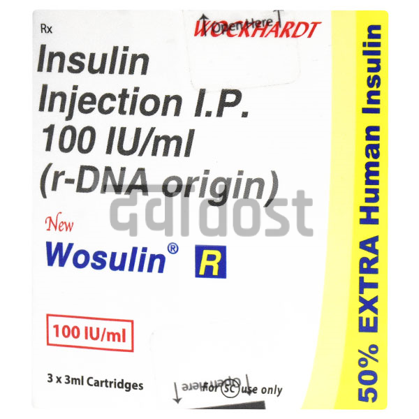 Wosulin-R 100IU/ml Injection