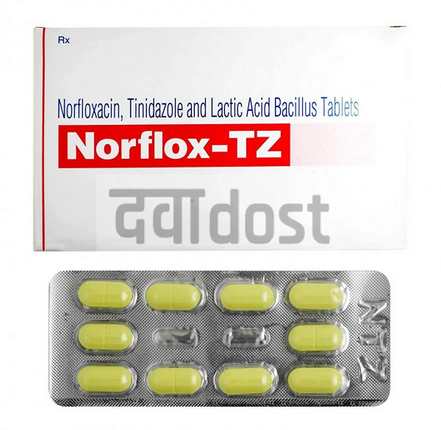 Buy Norflox TZ 400mg/600mg Tablet 10s at 44% savings