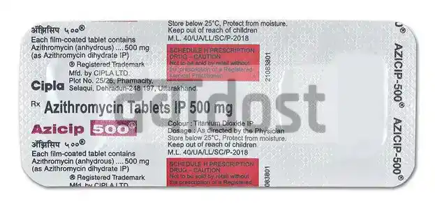 Azicip 500mg Tablet 3s