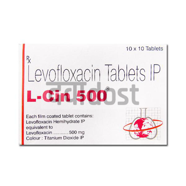 L Cin 500mg Tablet 10s