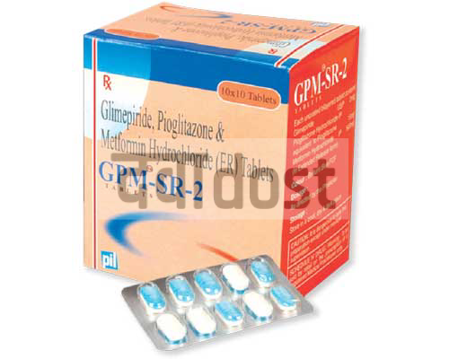 рдЬреАрдкреАрдПрдо 2mg/500mg/15mg рдЯреИрдмрд▓реЗрдЯ рдПрд╕рдЖрд░