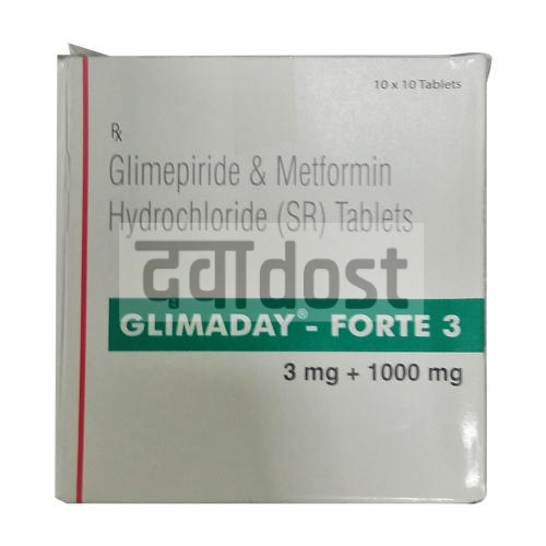 Glimaday-Forte 3 Tablet PR 10s