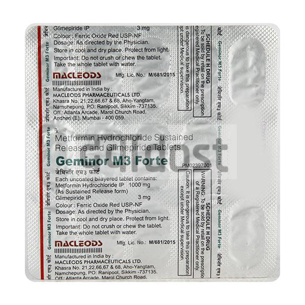 Geminor M 3 Forte Tablet PR 15s