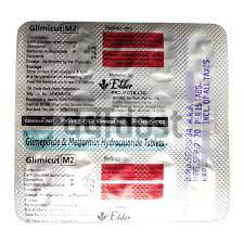 ग्लिमिकट एम 2mg/500mg टैबलेट