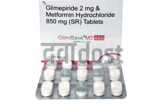 ग्लिमिसेव एम२ 850 टैबलेट एसआर