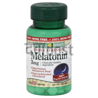 Natures Bounty Triple Strength Melatonin 3mg Tablet