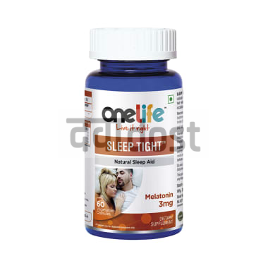 वनलाइफ स्लीप टाइट 3mg शाकाहारी कैप्सूल