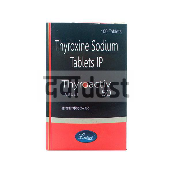 Thyroactiv 50mcg Tablet 100s