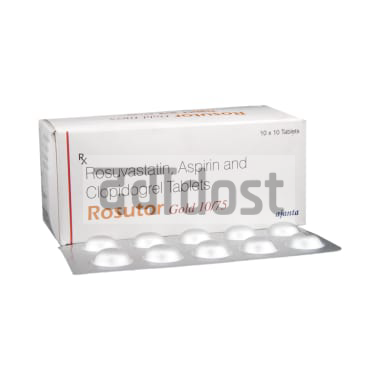 Rosutor Gold 75mg/10mg/75mg Tablet 10s