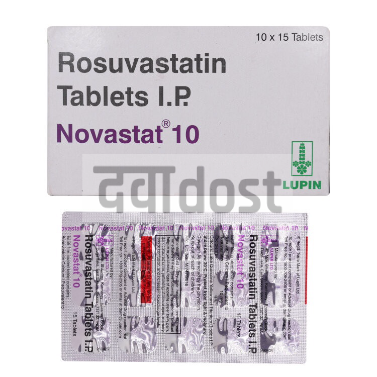 Novastat 10mg Tablet 15s