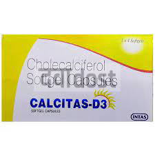 Calcitas D3 60000IU Capsule 4s