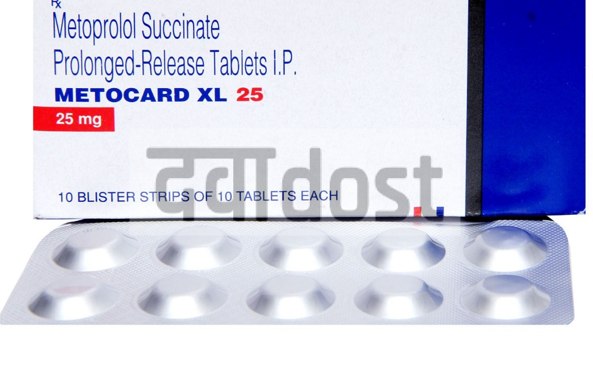 Metocard 25mg Tablet XL 10s