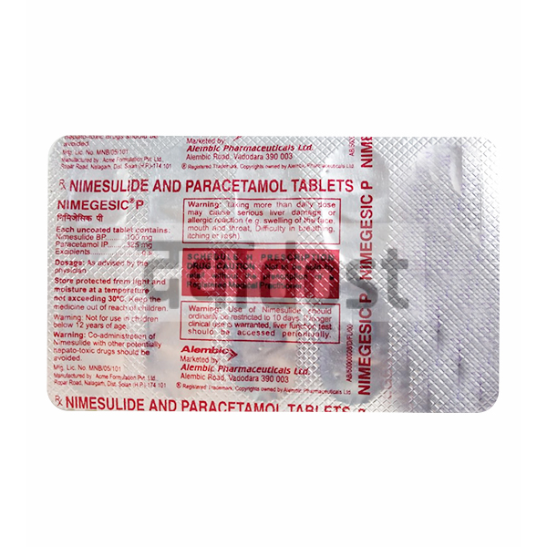 Nemugesic P 100mg/325mg Tablet