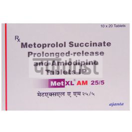 Met XL AM 25mg/5mg Tablet PR 20s