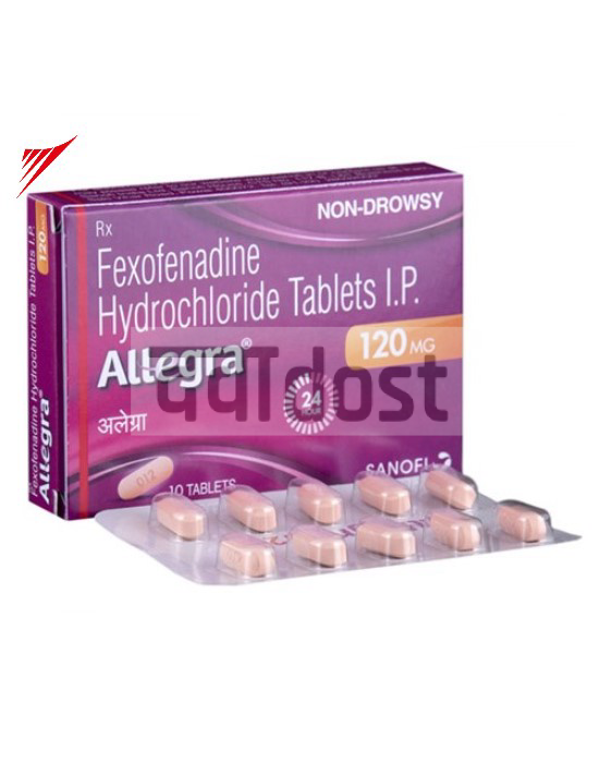 Allegra 120mg Tablet 10s