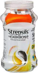 STREPSILS ORANGE LONZENGES JAR 1s