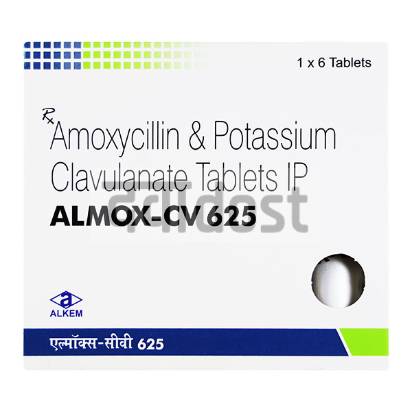 Almox CV 500mg/125mg Tablet 6s