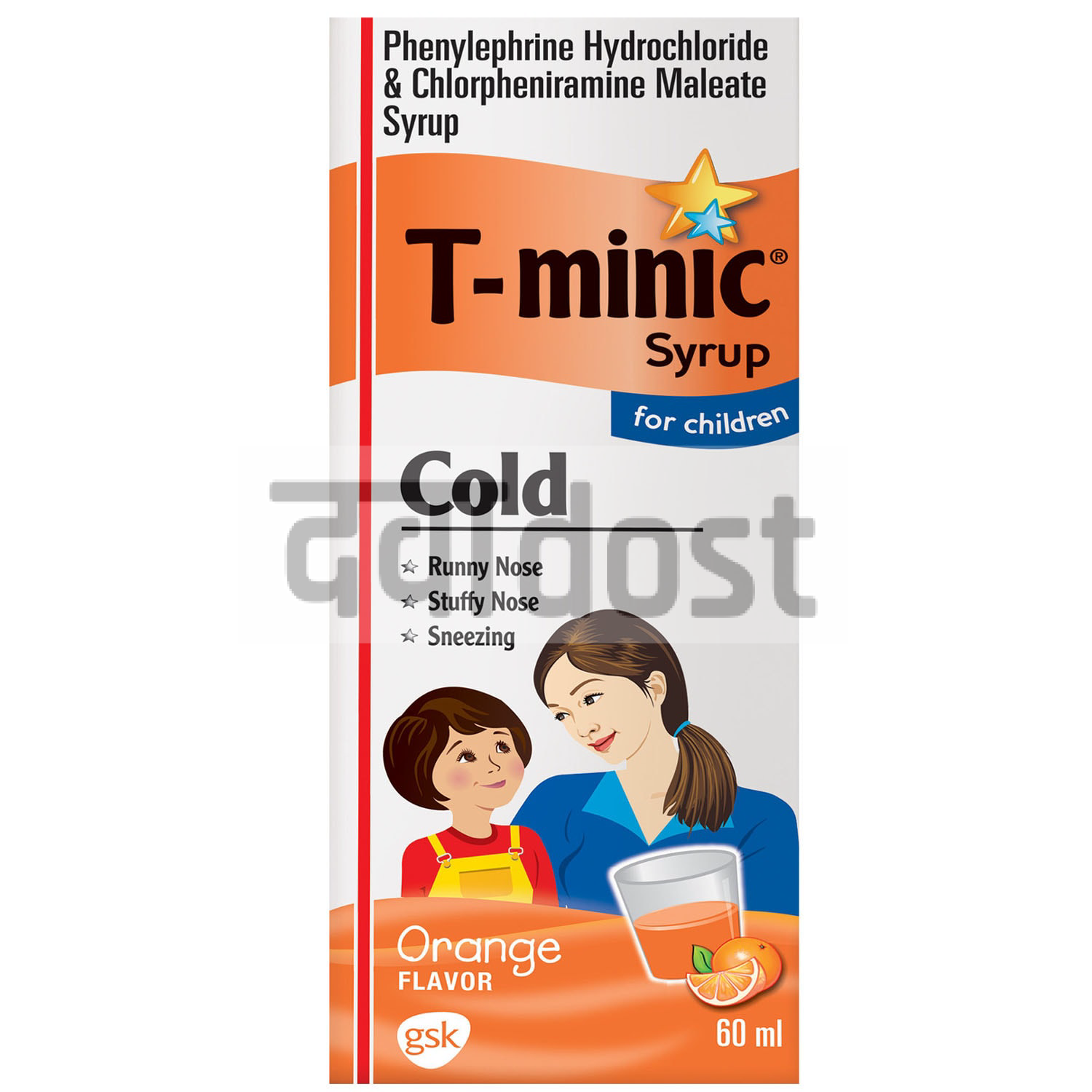 T Minic 2mg/5mg Syrup 60ml