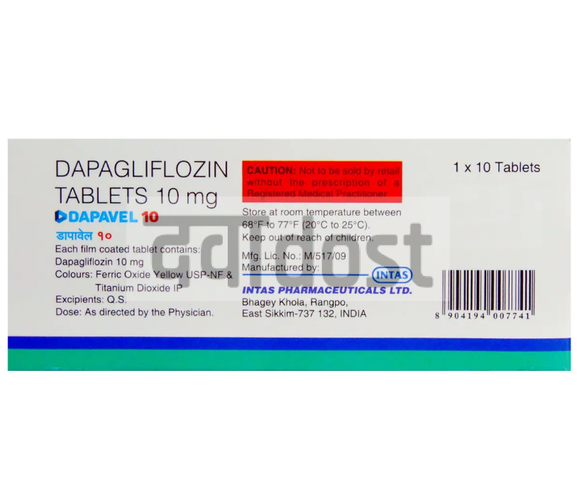 Dapavel 10mg Tablet 10s