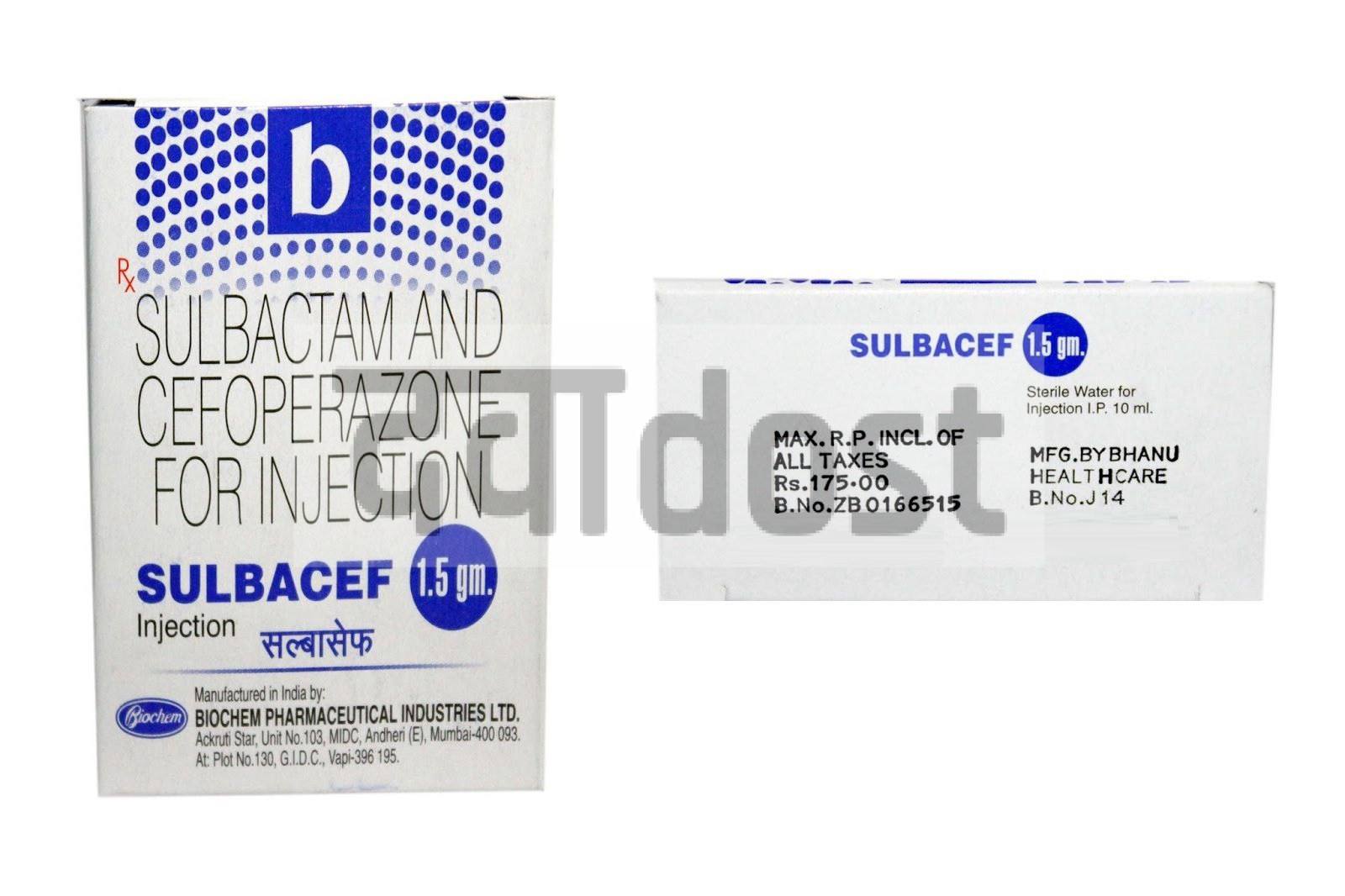 Sulbacef 1000 mg/1000mg Injection