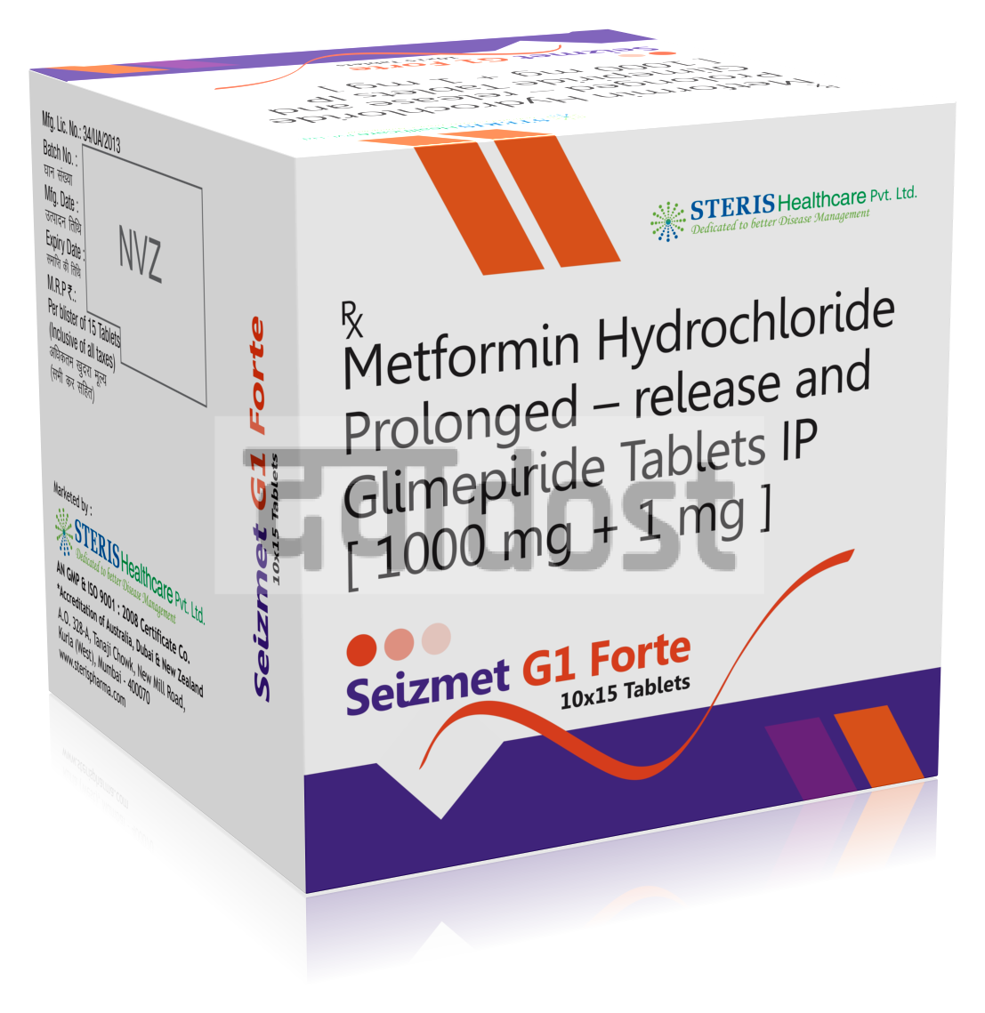 Seizmet G1 1mg/1000mg Forte Tablet 15s