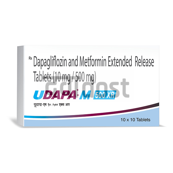 Udapa M 10mg/500mg Tablet XR 10s