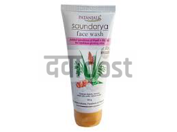 Patanjali Ayurveda Saundraya Orange Peel, Neem, Tulsi & Aloe Vera Face Wash 60gm