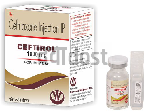 Ceftirol 1000mg Injection 1s