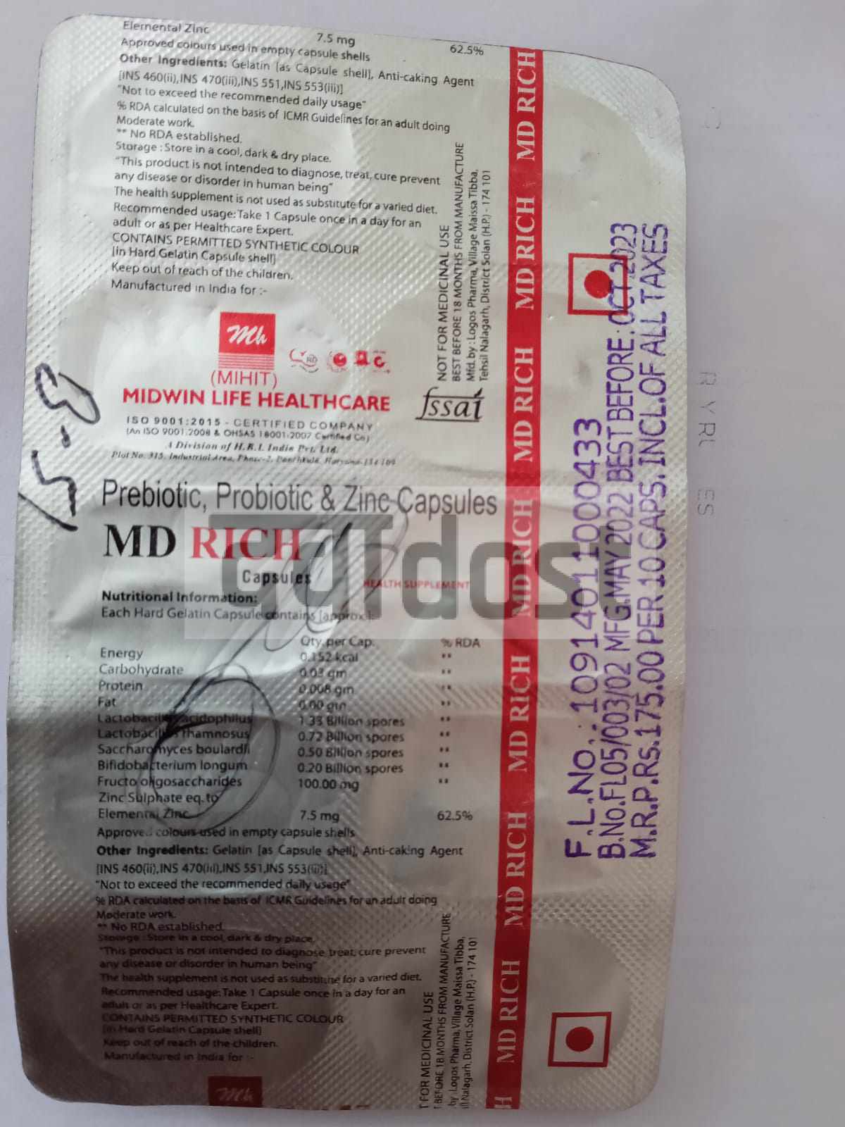 MD Rich Capsule 10s