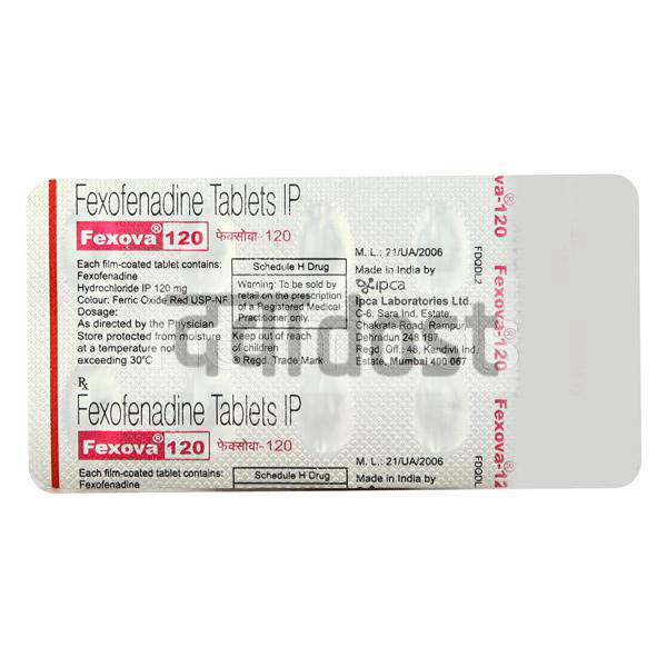 Fexova 120mg Tablet 10s