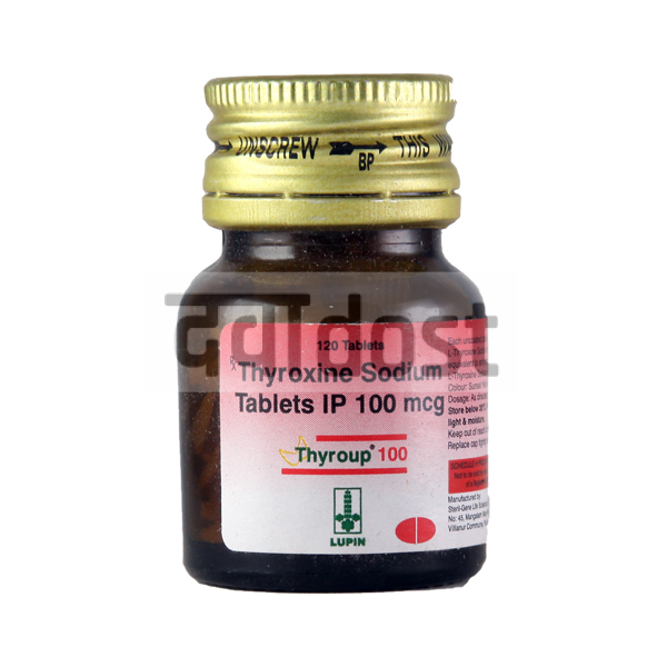 Thyroup 100MCG Tablet 120 S