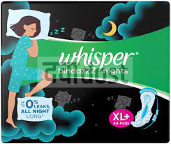 Whisper Bindazzz Nights Pad XL Plus 44s 