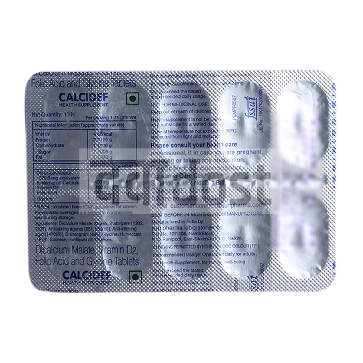 Calcidef Tablet 10s