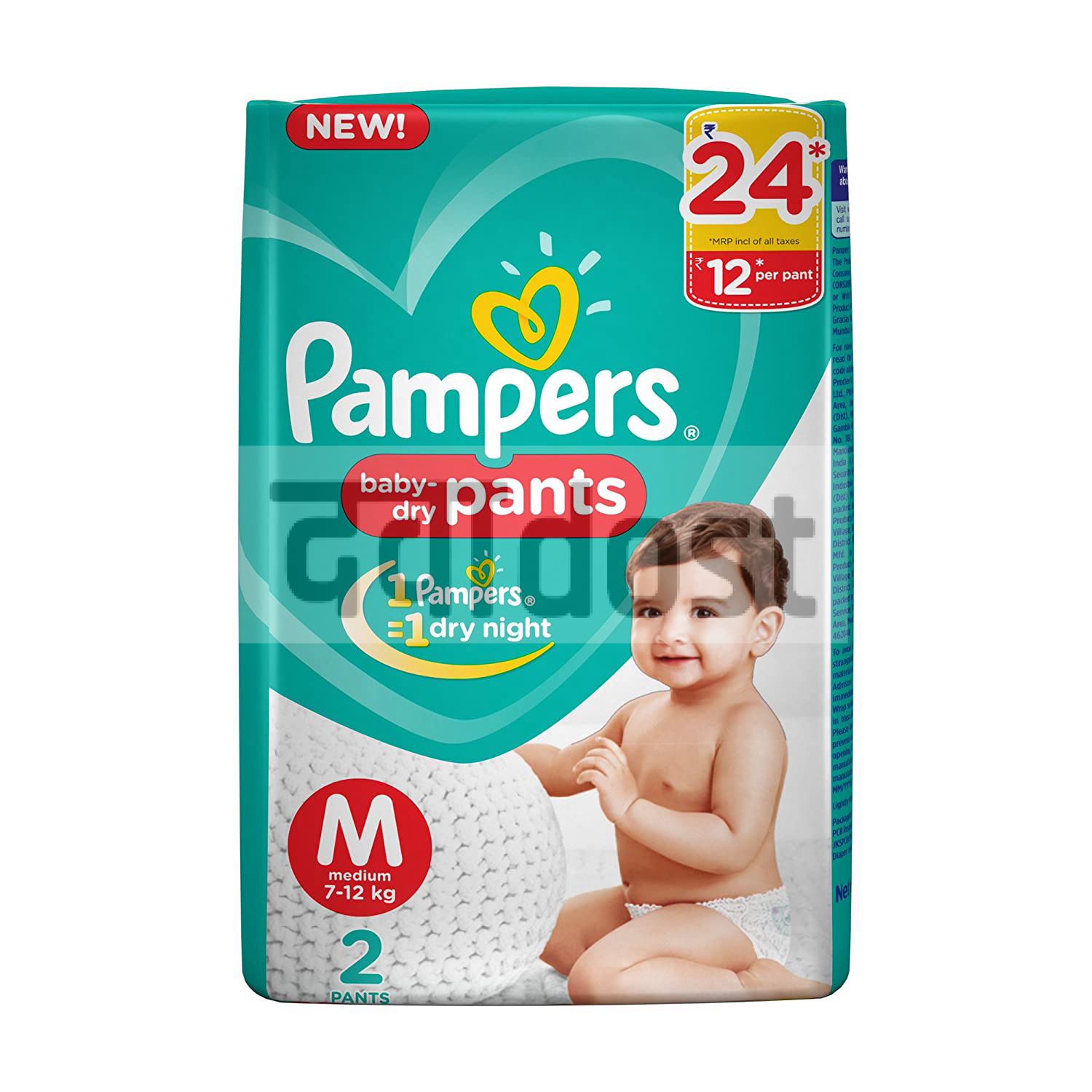 Pampers Premium Care Pants New Baby Diaper upto 5 kg Price  Buy Online  at 657 in India