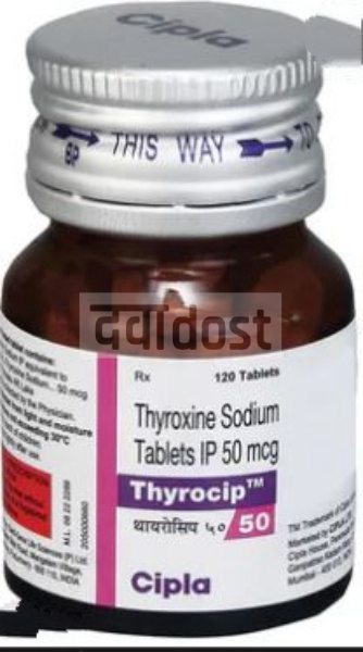 Thyrocip 50mcg Tablet 120s