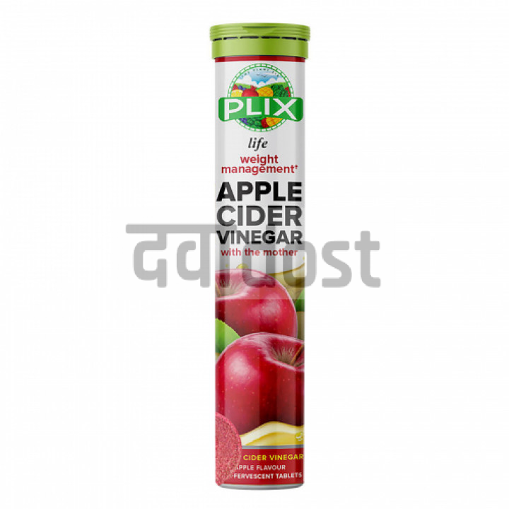 Plix Apple Cider Vinegar with the Mother Effervescent Tablet 15s