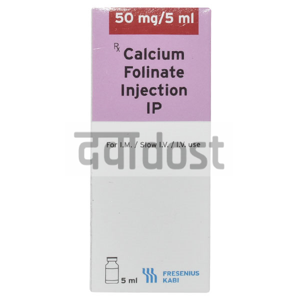 Calcium Folinate 50mg Injection 5ml