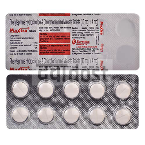 मैक्सट्रा 4एमजी/10एमजी टैबलेट 10एस