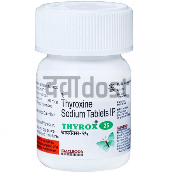 Thyrox 25mcg Tablet 120s