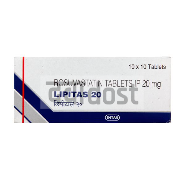 Lipitas 20mg Tablet 15s