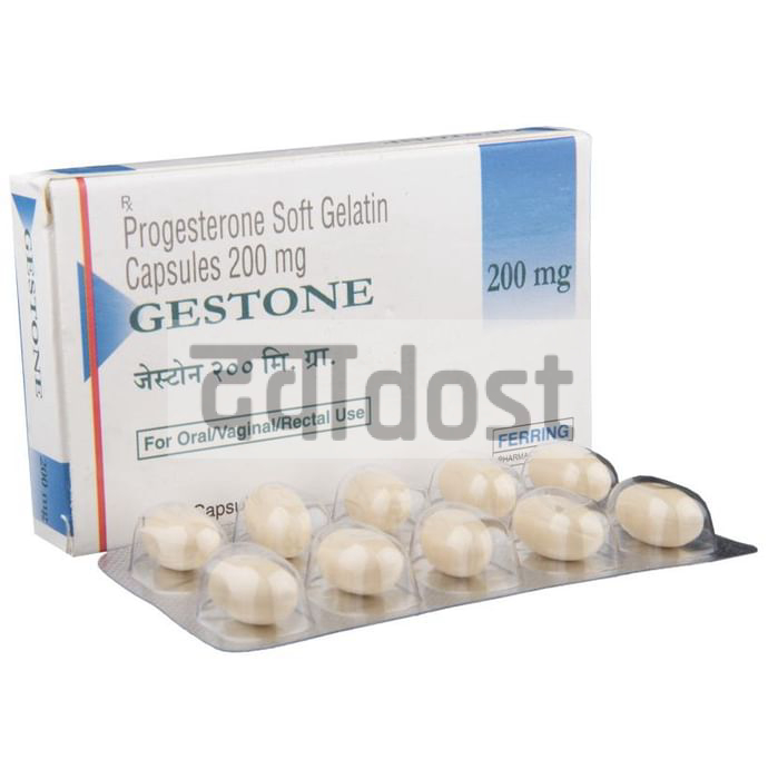 जेस्टोन 200mg कैप्सूल
