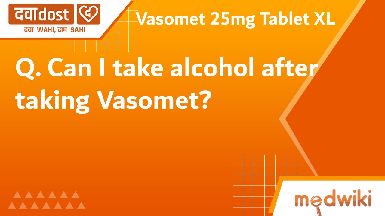 Vasomet 25mg Tablet XL 10s FDC Ltd Buy generic medicines at best