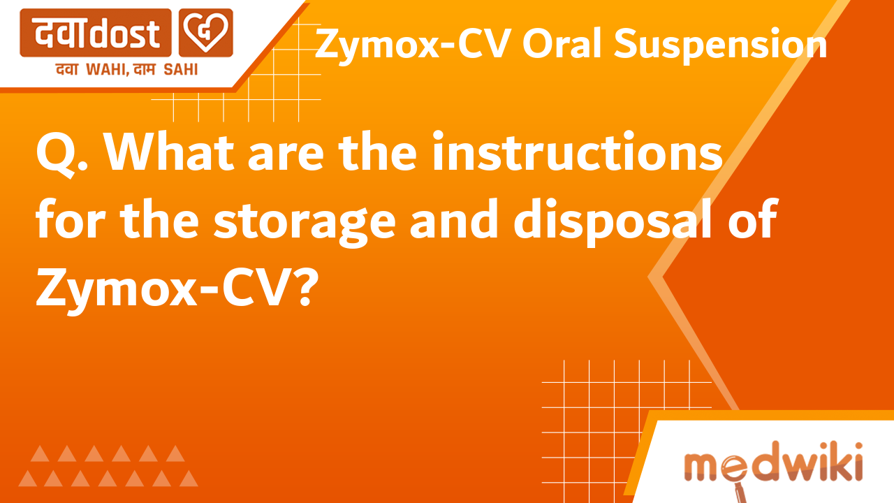 ZymoxCV Oral Suspension Laborate Pharmaceuticals India Ltd Buy