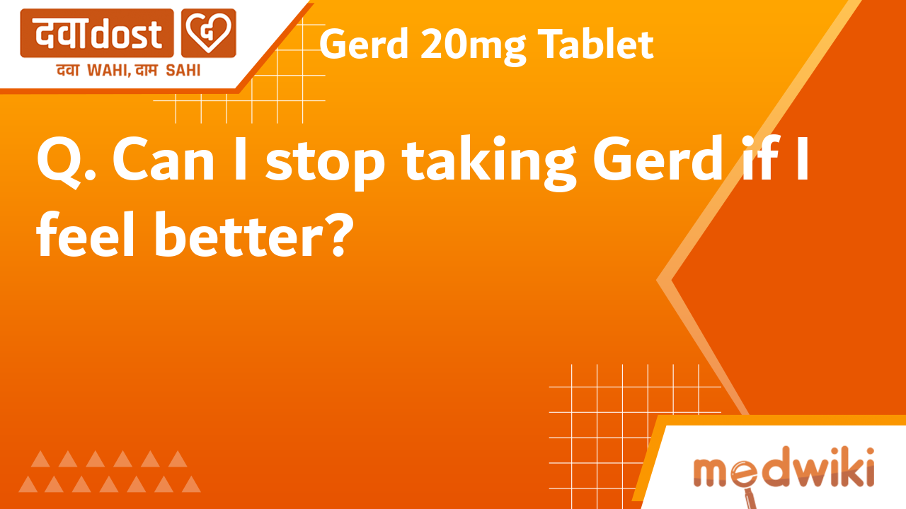 Gerd 20mg Tablet D.S. Lab Buy generic medicines at best price from