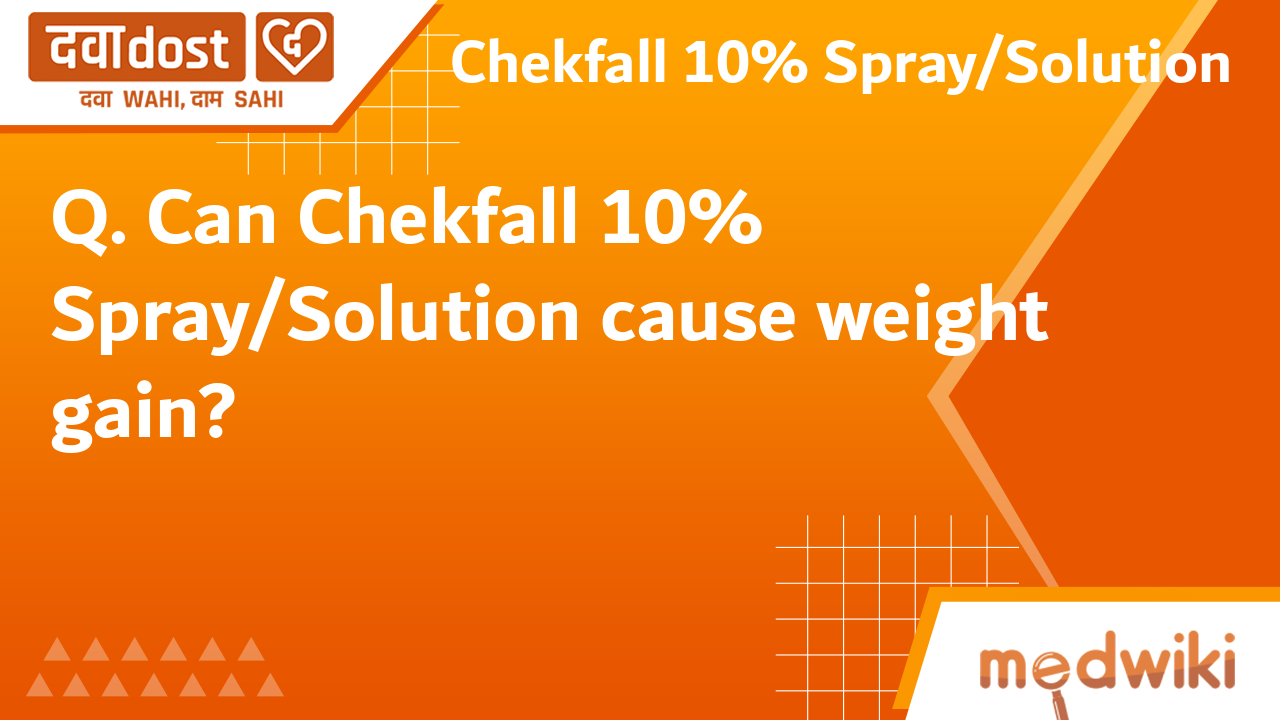 Chekfall F Spray Solution For Hair Oil Packaging Size 60 ml
