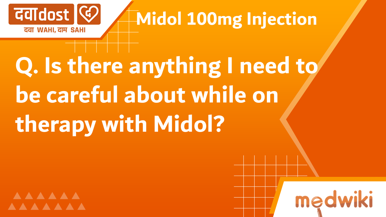 Midol 100mg Injection 1ml Mepfarma India Pvt Ltd Buy generic