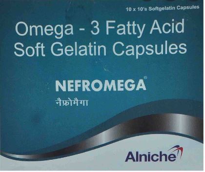 Nefromega 300mg capsule 10s