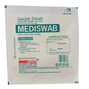 Medica Mediswab Gauze Swab Sterile EO 10cm x 10cm x 8ply